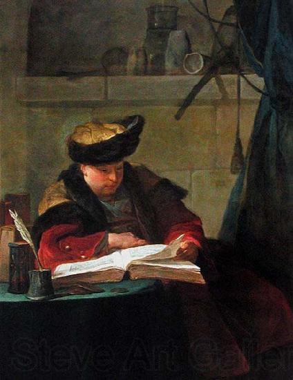 Jean Simeon Chardin Un Chimiste dans son laboratoire, dit Le Souffleur France oil painting art